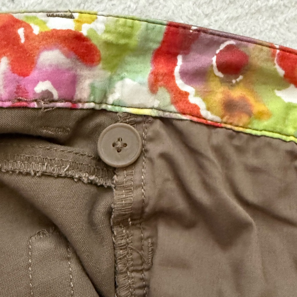Coldwater Creek Natural Fit Brown Capri Pants Womenβs Size 10 - Picture 9 of 9